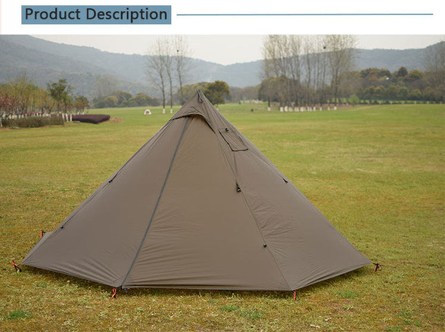 Epic Two Door Pyramid Tent For Four Premium Easy Setup GetGadgets