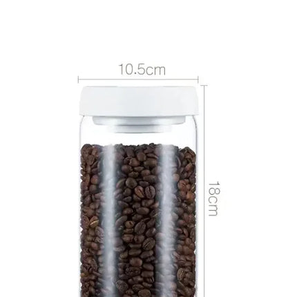 Vibrant Vacuum Sealed Glass Storage Jar Set Keeps Foods Fresh