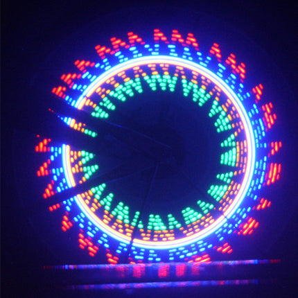 Vibrant Led Bike Wheel Light With 32 Patterns For Safer Night Riding GetGadgets
