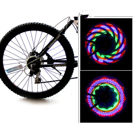 Vibrant Led Bike Wheel Light With 32 Patterns For Safer Night Riding GetGadgets