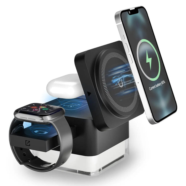 15W 3In1 Wireless Charging Station For Apple Devices - GetGadgets