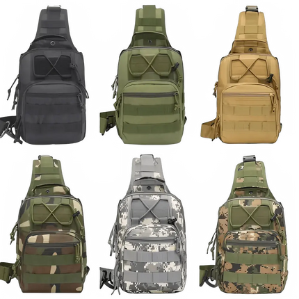 Rugged Tactical Sling Bag Waterproof MOLLE Keeps Gear Ready - GetGadgets