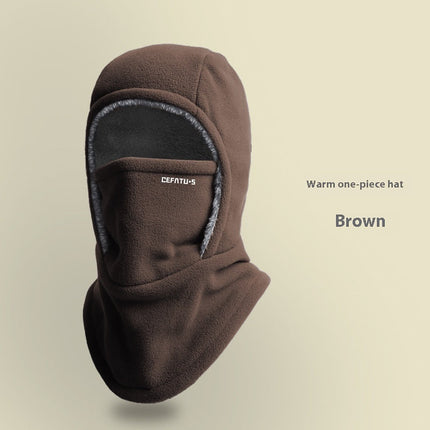 Extreme Windproof Fleece Hooded Scarf With Mask Warmth GetGadgets