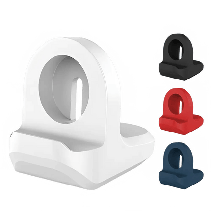 Powerful Silicone Charging Stand For Apple Watch With Anti Slip Base And Cable Organizer That Keeps Desk Neat - GetGadgets
