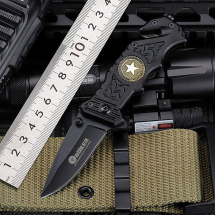 Rugged Folding Survival Knife With 6.2 Blade And 45 Degree Angle Outdoor Ready GetGadgets