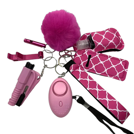Empowering Self Defense Keychain Set For Women Quick Access Daily Safety