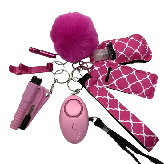 Empowering Self Defense Keychain Set For Women Quick Access Daily Safety