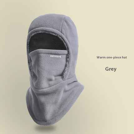 Extreme Windproof Fleece Hooded Scarf With Mask Warmth GetGadgets