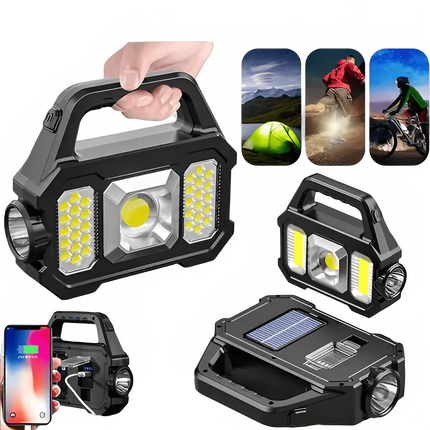 Powerful Solar USB Rechargeable LED Lantern With Dual Light Modes For Reliable Outdoor Lighting - GetGadgets