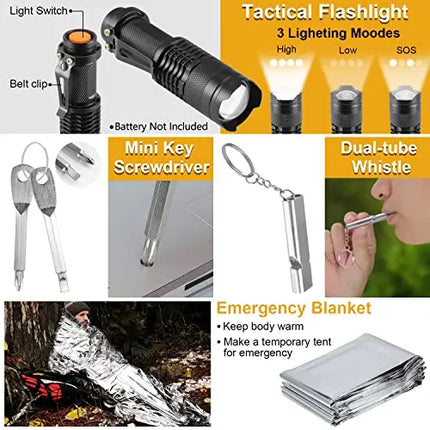 Survival Gear Kit For Men Gifts Dad Husband Camping 33 In 1 - GetGadgets