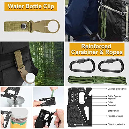 Survival Gear Kit For Men Gifts Dad Husband Camping 33 In 1 - GetGadgets