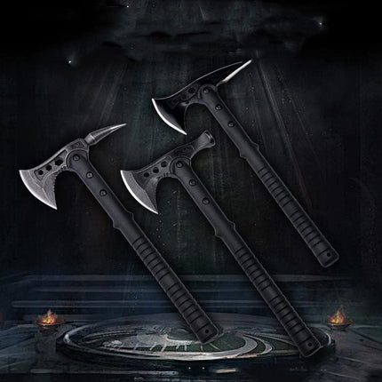 Rugged Stainless Camping Axe With Flat Edge For Wood Chops GetGadgets