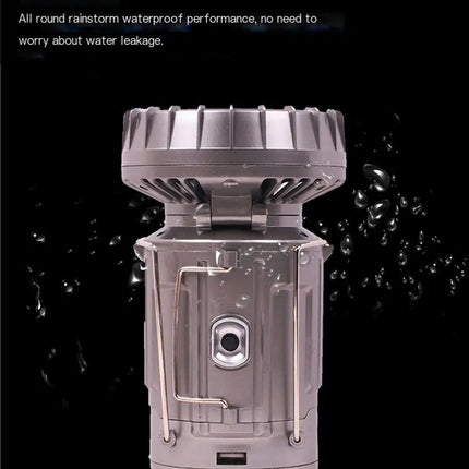 Powerful Solar Lantern Fan With USB Rechargeable Keeps Cool