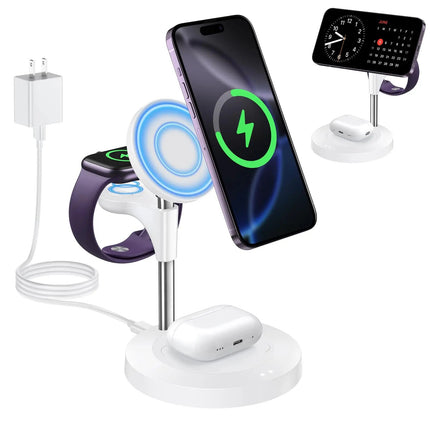 Ultimate Aeinidi Three In One Wireless Charger For iPhone Apple Watch AirPods With Effortless Docking - GetGadgets