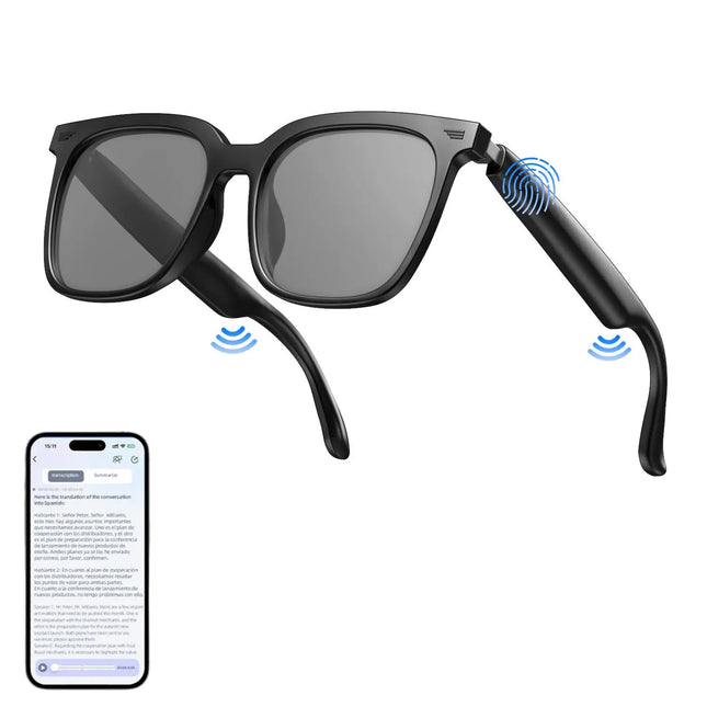 Niangziaha Glasses AI Bluetooth Translation UV Protection - GetGadgets