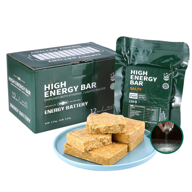 Emergency Food Rations High Energy Bars 12 Pack For Campers - GetGadgets