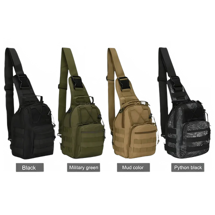 Rugged Molle Sling Backpack Water Resistant Outdoors Ready - GetGadgets