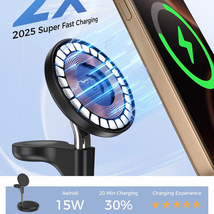 Ultimate Aeinidi Three In One Wireless Charger For iPhone Apple Watch AirPods With Effortless Docking - GetGadgets