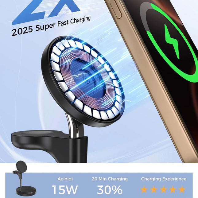 Ultimate Aeinidi Three In One Wireless Charger For iPhone Apple Watch AirPods With Effortless Docking - GetGadgets