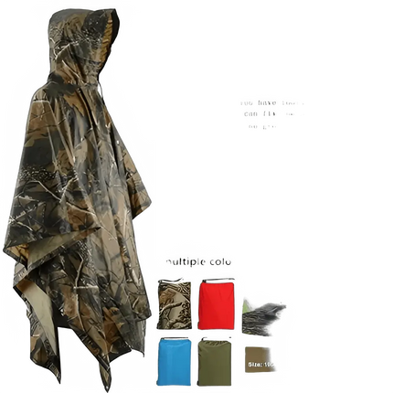 Ultimate Waterproof Poncho Ripstop Nylon For Adventurers Keeps You Dry All Day Outdoors - GetGadgets