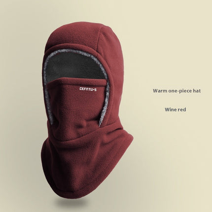 Extreme Windproof Fleece Hooded Scarf With Mask Warmth GetGadgets