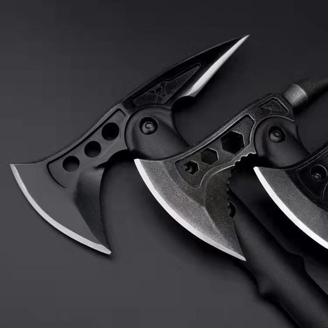 Rugged Stainless Camping Axe With Flat Edge For Wood Chops GetGadgets