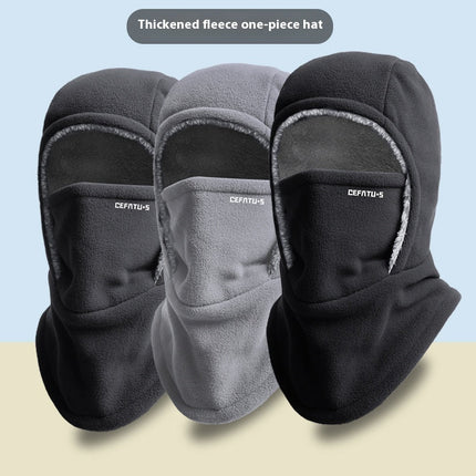 Extreme Windproof Fleece Hooded Scarf With Mask Warmth GetGadgets