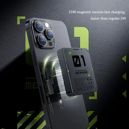 Amazing Magnetic 15W Wireless Power Bank 5000mAh On The Go - GetGadgets