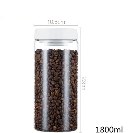 Vibrant Vacuum Sealed Glass Storage Jar Set Keeps Foods Fresh