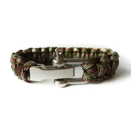 Emergency Paracord Survival Bracelet Adjustable For Hikers - GetGadgets