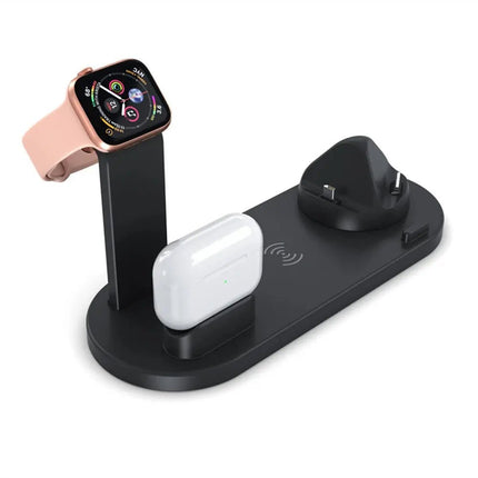 Powerful 3 In 1 Wireless Charging Dock For iPhone Apple Watch AirPods With Space Saving Stand Keeps All Devices Charged - GetGadgets