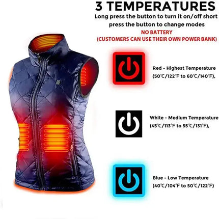 Women's vest with heating (without power bank) - GetGadgets