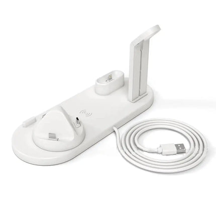 Powerful 3 In 1 Wireless Charging Dock For iPhone Apple Watch AirPods With Space Saving Stand Keeps All Devices Charged - GetGadgets
