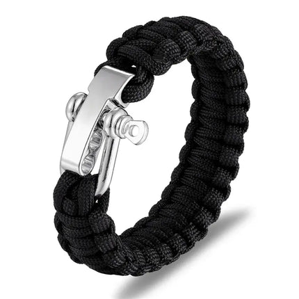 Emergency Paracord Survival Bracelet Adjustable For Hikers - GetGadgets