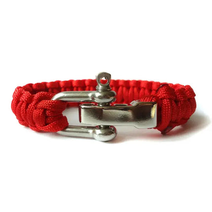 Emergency Paracord Survival Bracelet Adjustable For Hikers - GetGadgets