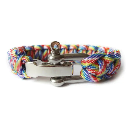 Emergency Paracord Survival Bracelet Adjustable For Hikers - GetGadgets