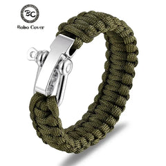 Emergency Paracord Survival Bracelet Adjustable For Hikers - GetGadgets