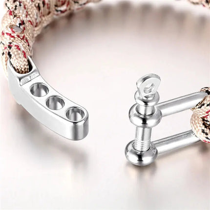 Emergency Paracord Survival Bracelet Adjustable For Hikers - GetGadgets