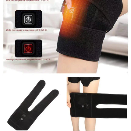 Cozy USB Heated Knee Brace With Temperature Control For Pain Relief