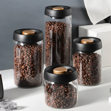 Vibrant Vacuum Sealed Glass Storage Jar Set Keeps Foods Fresh