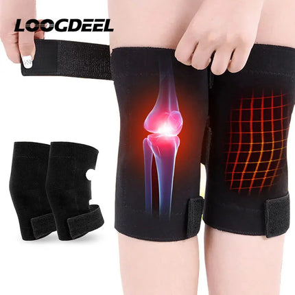 Loogdeel Self Heating Knee Pads Magnetic Therapy Adjustable - GetGadgets