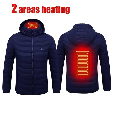 Premium Self Heating USB Jacket For Outdoors 23 Zones - GetGadgets