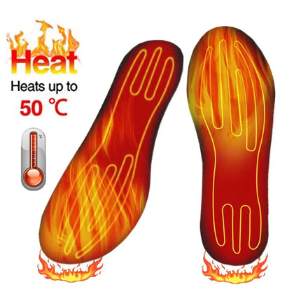 USB Electric Heated Insoles Women Men Heated Shoe Insoles Winter Outdoor Sport Feet Warming Insoles Foot Warming Pad Feet Warmer - GetGadgets