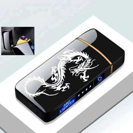 New Electric Lighter USB Charging Windproof Double Arc - GetGadgets