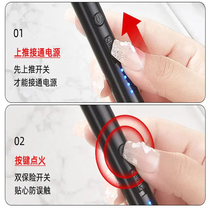 Portable USB Lighter With Windproof Arc Pulse Ignition - GetGadgets