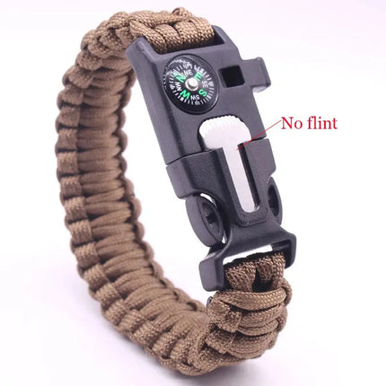 Outdoor Paracord Survival Bracelet Men Women Emergency - GetGadgets