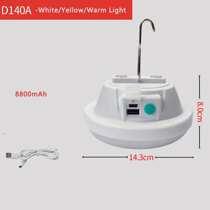 Rechargeable Magnetic Hanging Camping Light Multi-Functional Emergency Cabinet Lamp Indoor Outdoor Survival Lighting - GetGadgets