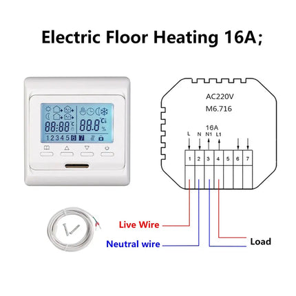 MAXKOSKO Electric Floor Heating Kit With Thermostat System - GetGadgets