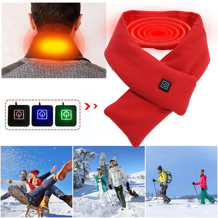 Heated Scarf With USB Charging For Outdoor Enthusiasts - GetGadgets