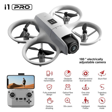 Xiaomi i1 PRO Mini Drone 8K HD Dual Camera Aerial Obstacle Avoidance Optical Flow Hover Avoidance Four-Axis RC Drone 10000M - GetGadgets